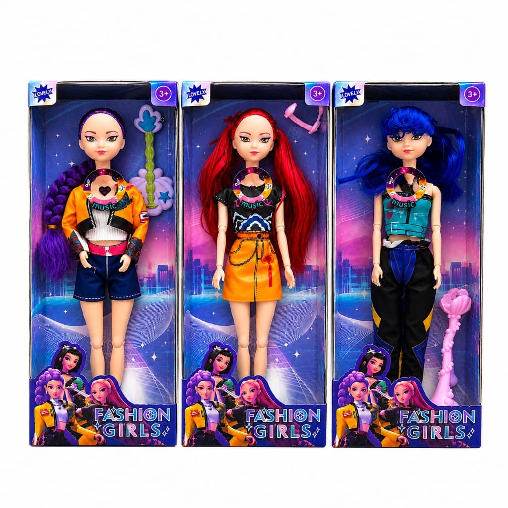 Boneca Guerreira Do K-Pop Fashion Girls Com Som E Música Boneca Articulada Estilo Pop Star Com Acessórios Demon Hunters