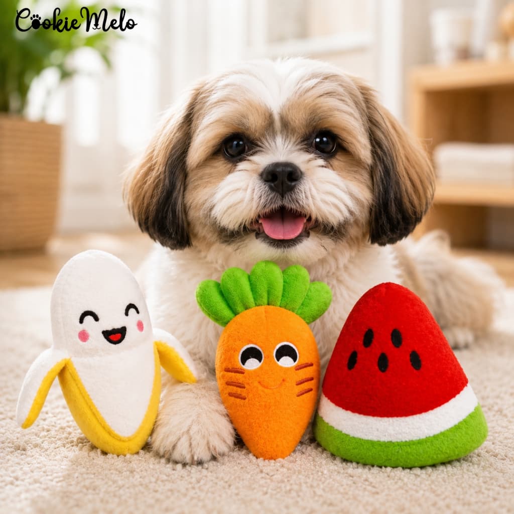 Kit 3 Brinquedo Pet Cães Gatos Pelucia Mordedor Com Barulho Apito Antiestresse ENVIO IMEDIATO