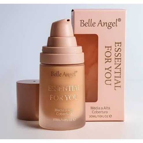 Base Líquida Essential For You - Matte Belle Angel | Cobertura Média/Alta | Longa Duração | 5 Tons
