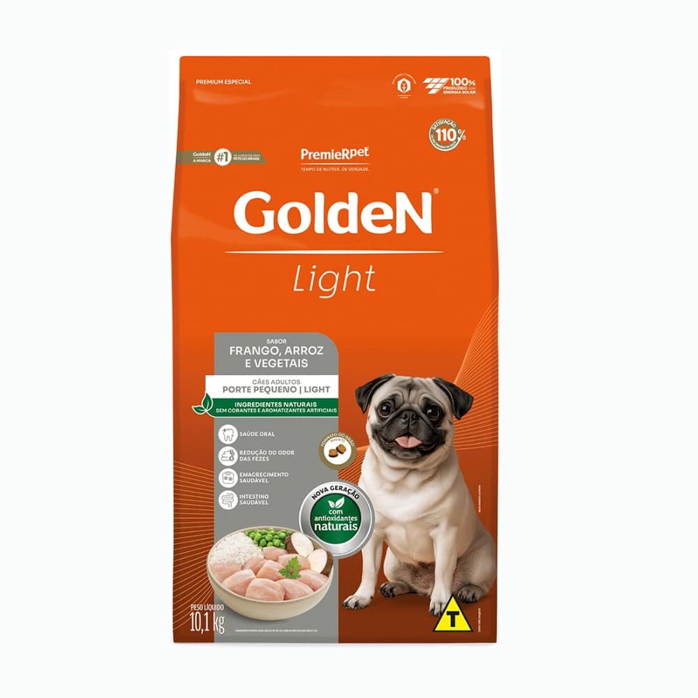 Ração Golden Fórmula Cães Adultos Light Mini Bits Frango 10,1Kg