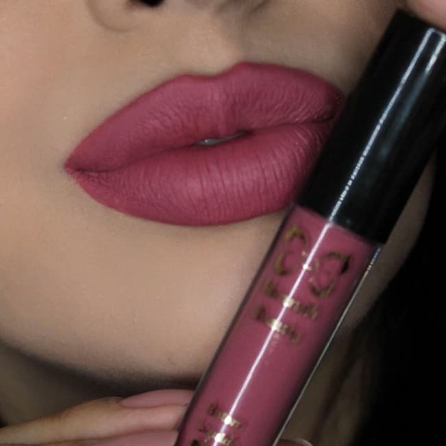 Batom Liquido Matte Hannah Beauty Cor Laura Rosa Delicado Alta Pigmentação Longa Duração Não Transfere Vegano