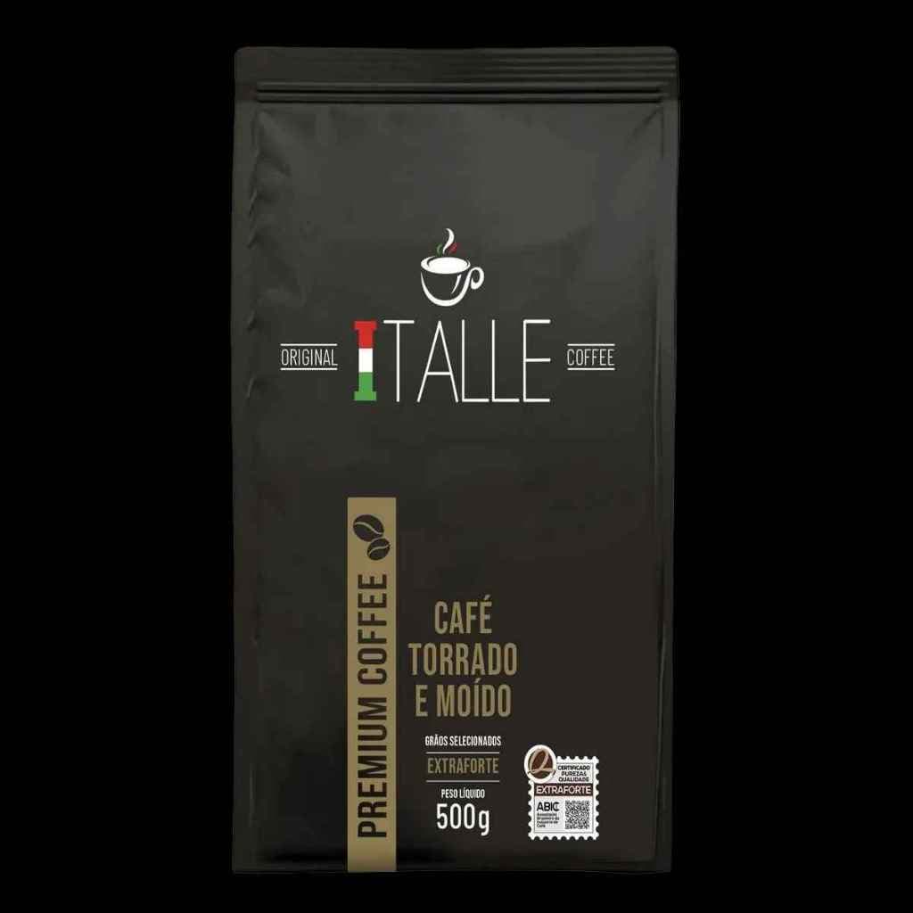 Café Italle Torrado Arábica Em Grãos - 0,5Kg