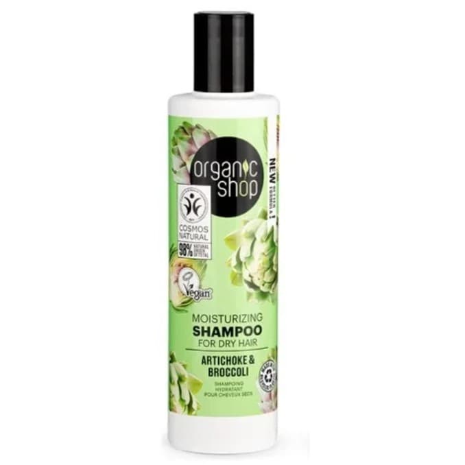 Shampoo Hidratante Vegano Alcachofra E Brócolis Organic Shop 280ml
