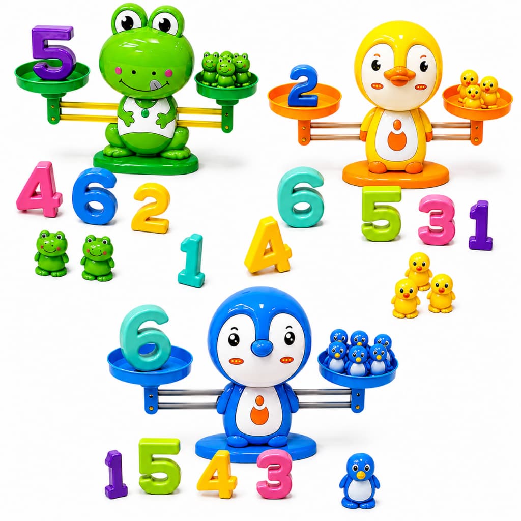 Brinquedo Educativo Balança Matemática Infantil Números Adição Subtração Equilíbrio