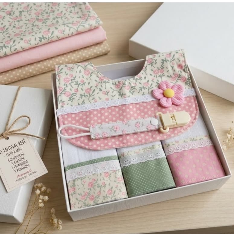 KIT ENXOVAL BEBE, KIT MIMO CHA, KIT PRESENTE MATERNIDADE