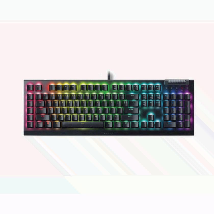 Teclado Mecânico Para Jogos Razer BlackWidow V4 X | 6 Teclas Macro Chroma RGB-ABS Doubleshot
