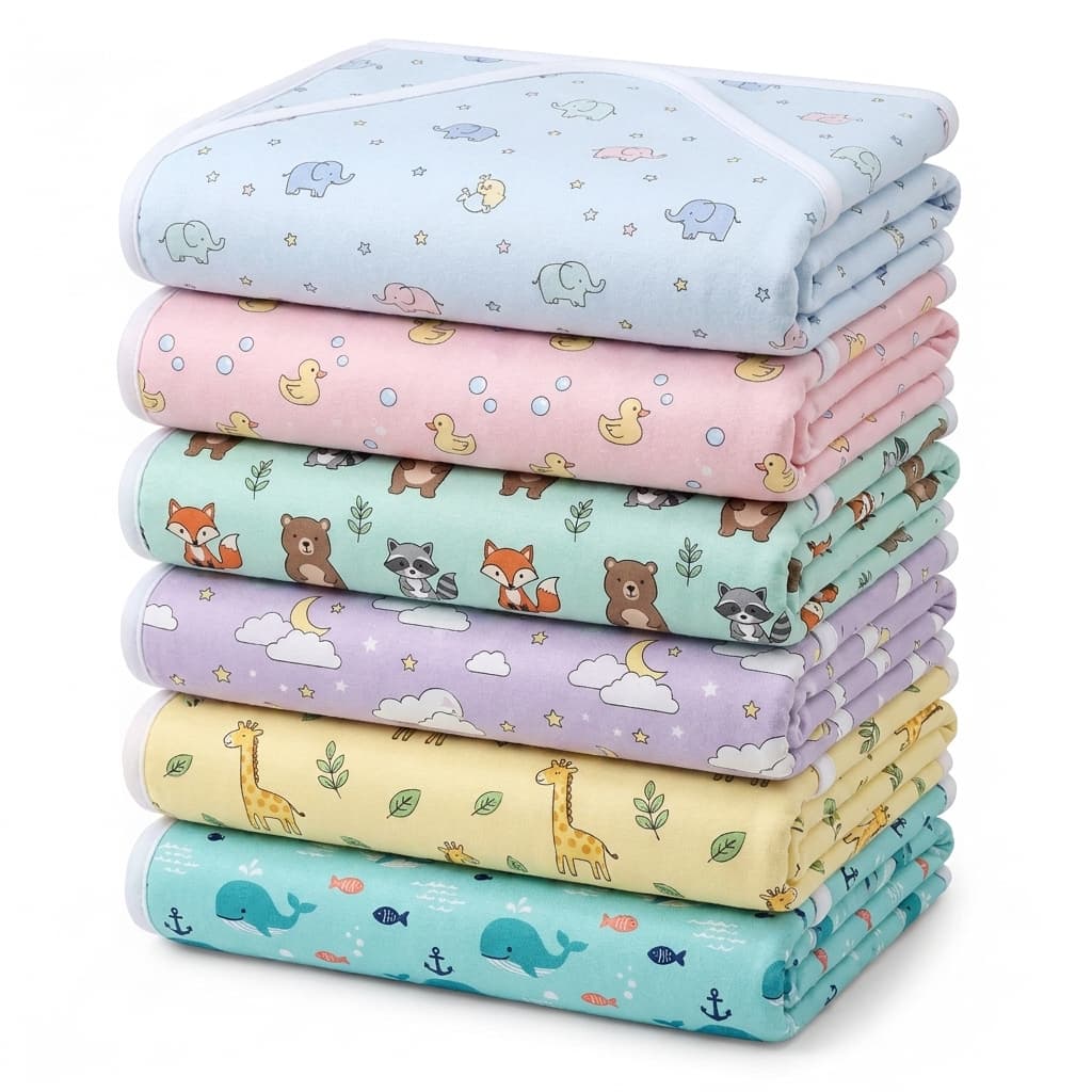 Toalha De Banho Bebe Felpuda Forrada de Fralda E Capuz Recém Nascido 70x80cm 100% Algodão - Super Promoção!