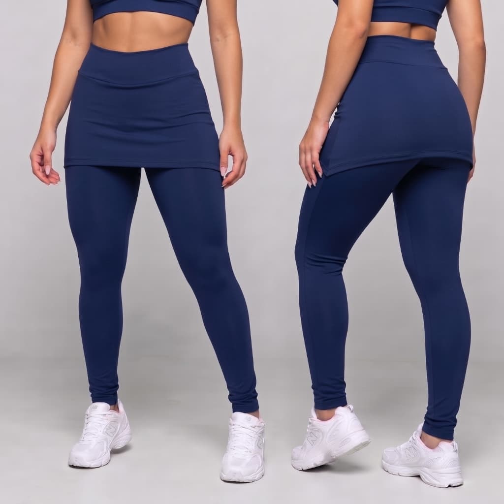 Calça Legging Tapa Bumbum Saia Roupas Fitness Femininas Para Academia B03
