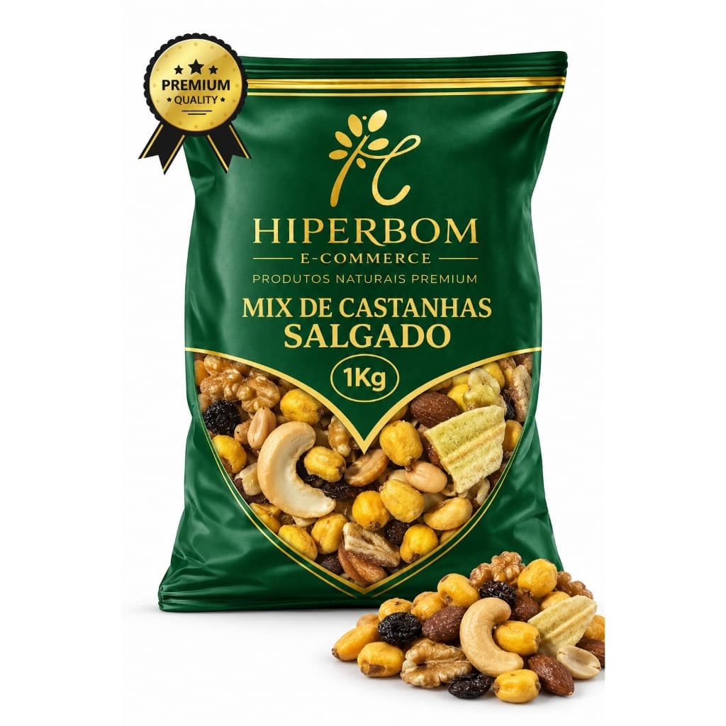 Mix de Castanhas Salgado - Nuts Saudavel Premium
