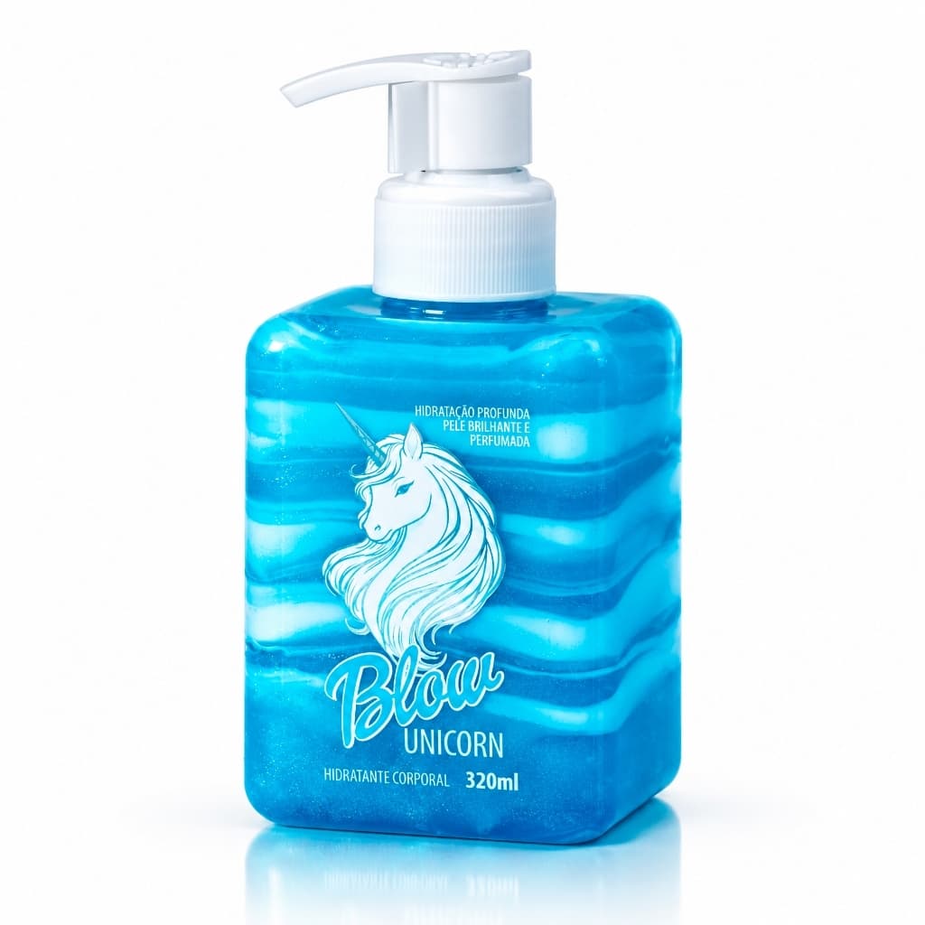 Blow Girl Hidratante Corporal Iluminador Bifásico Gel e Creme Baunilha Glitter Pele Brilhante Oficial