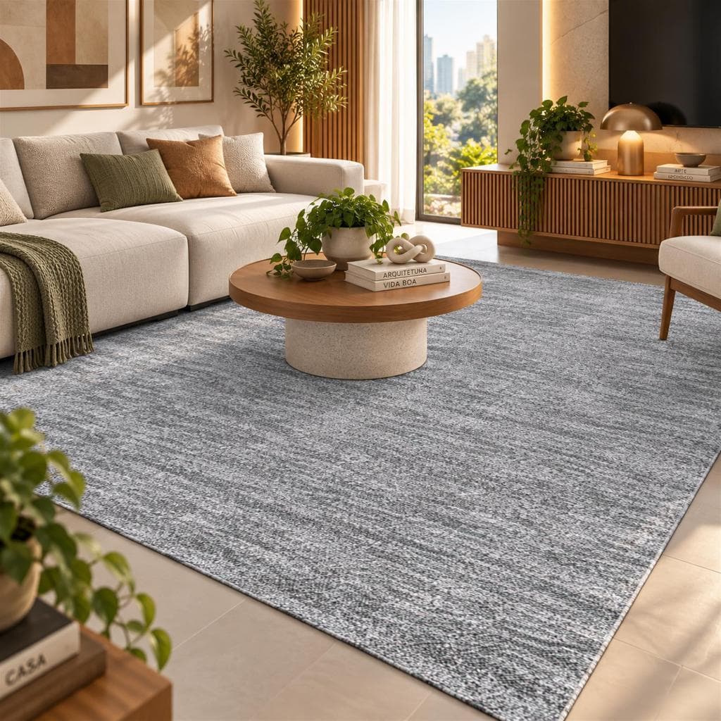 Tapete De Sala Antiderrapante Tenerife 2,00 X 4,00 Preto