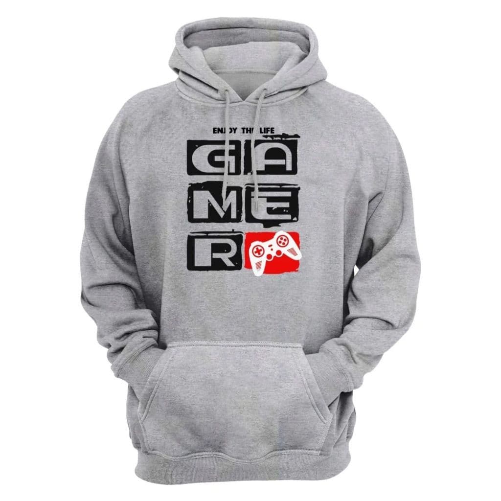 Moletom Canguru Capuz Blusa De Frio Gamer Controle Estampa Jogos Videogame Blusa Frio Casaco Masculino
