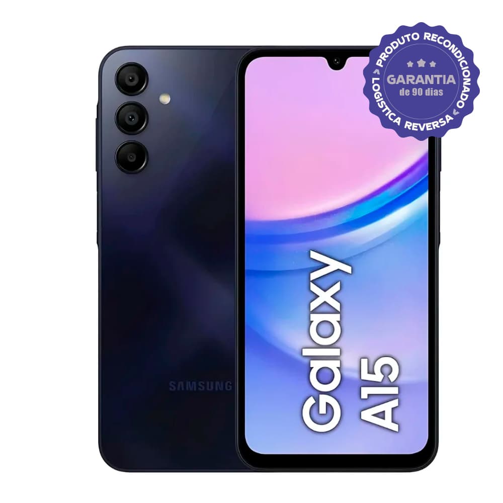 Celular Samsung Galaxy A15 4G 128GB 4GB RAM Tela 6.5 Polegadas [Recondicionado]