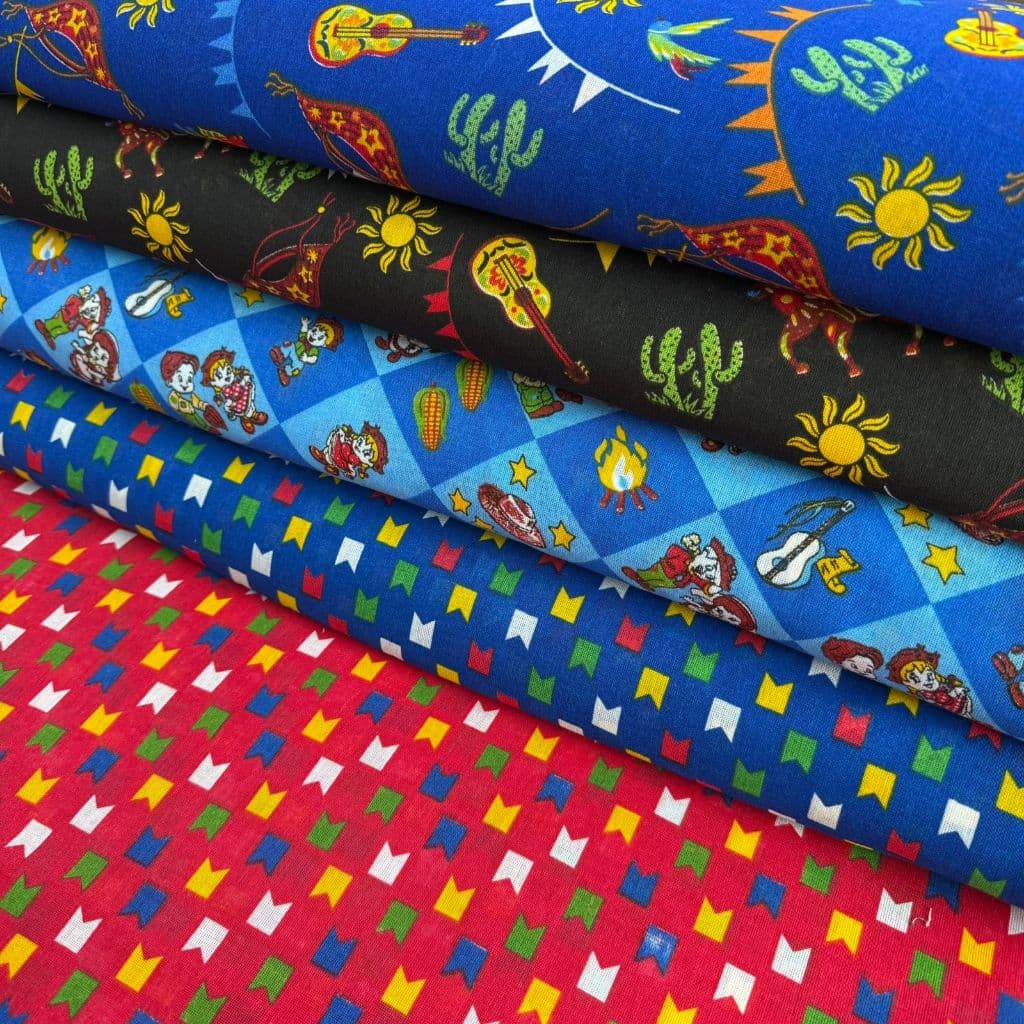 Tecido Chita 100%Algodão; 1,40mt Largura; Estampas Festa Junina | Artesanato | Patchwork