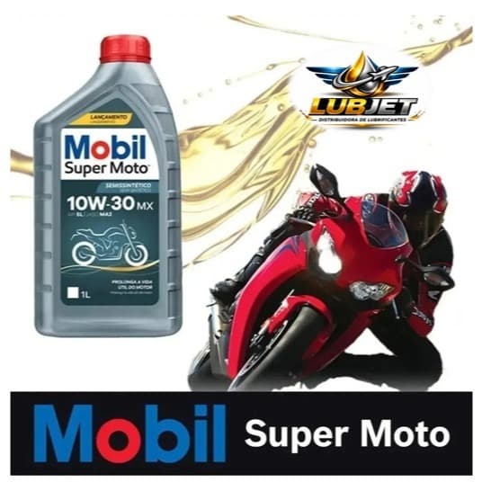 Óleo Mobil Super Moto 10W30 Original | Kit 6 12 24 Litros | Atacado Moto #mobil10w30moto