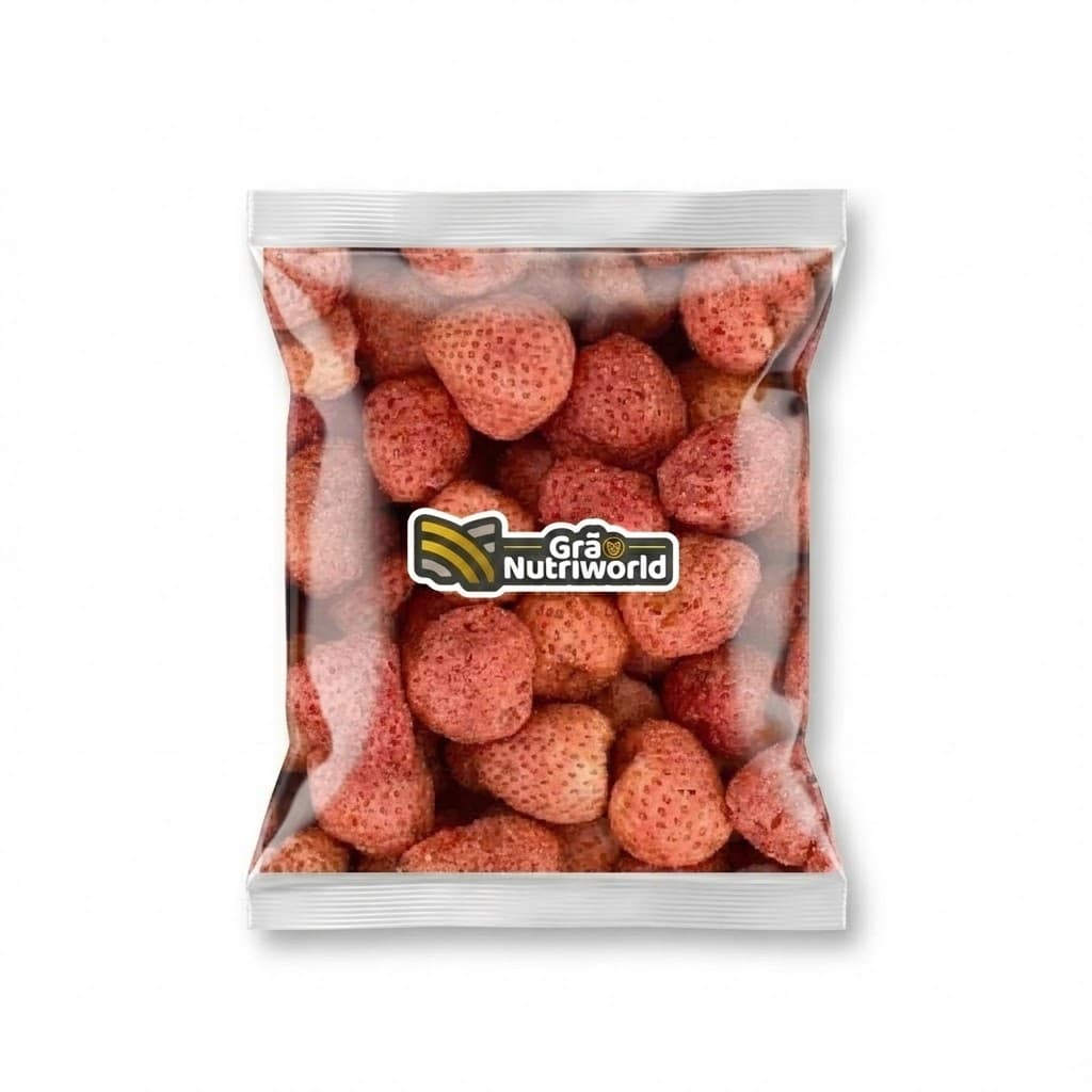 Morango Liofilizado Snack Saudável 100% Natural 200g 500g 1kg
