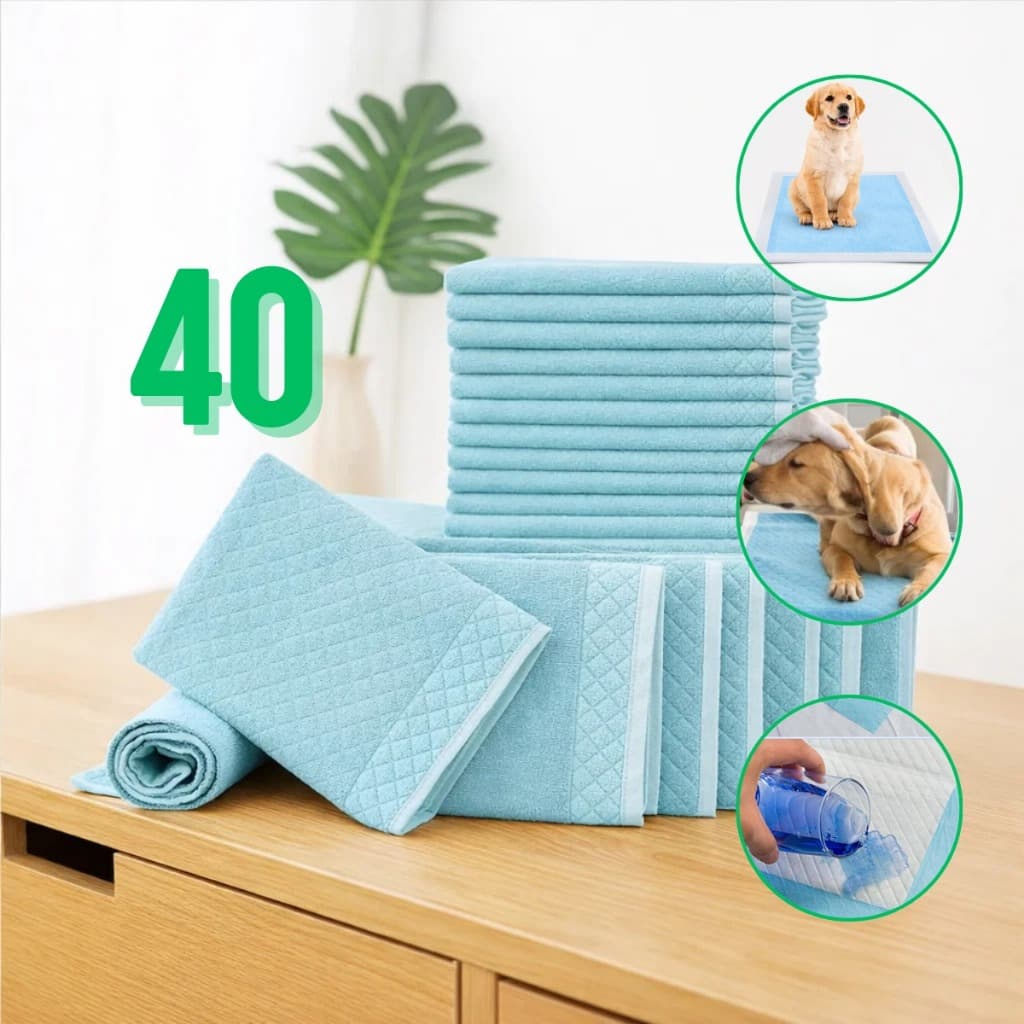 Tapete Higiênico  Para Cães Descartável Kit 40 Fraldas Pet 60 x 60cm