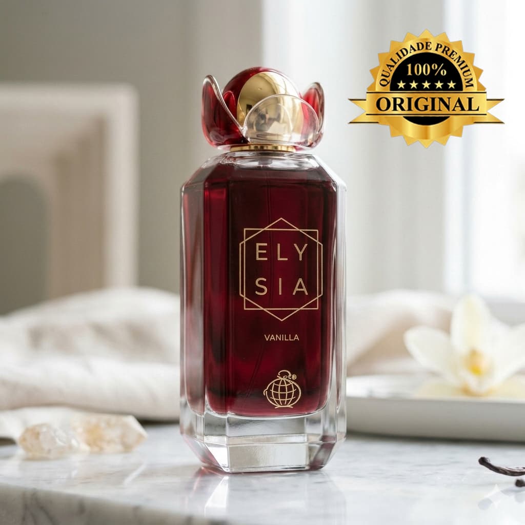 Perfume Elysia Vanilla Fragrance World 100ml Eau de Parfum Feminino Original Importado