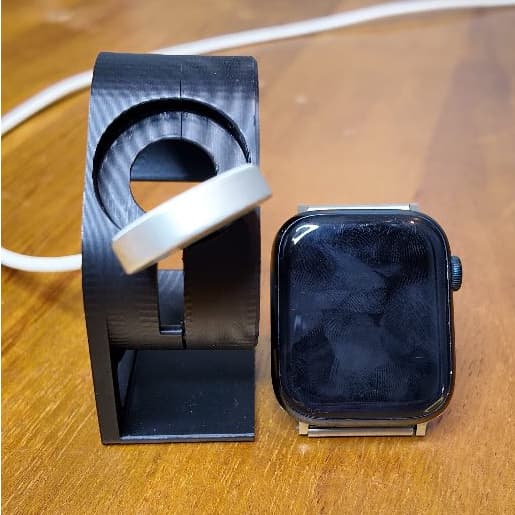 Suporte com Entrada para Carregador Relógio Smartwatch – Base Dock de Mesa para Relógio Inteligente