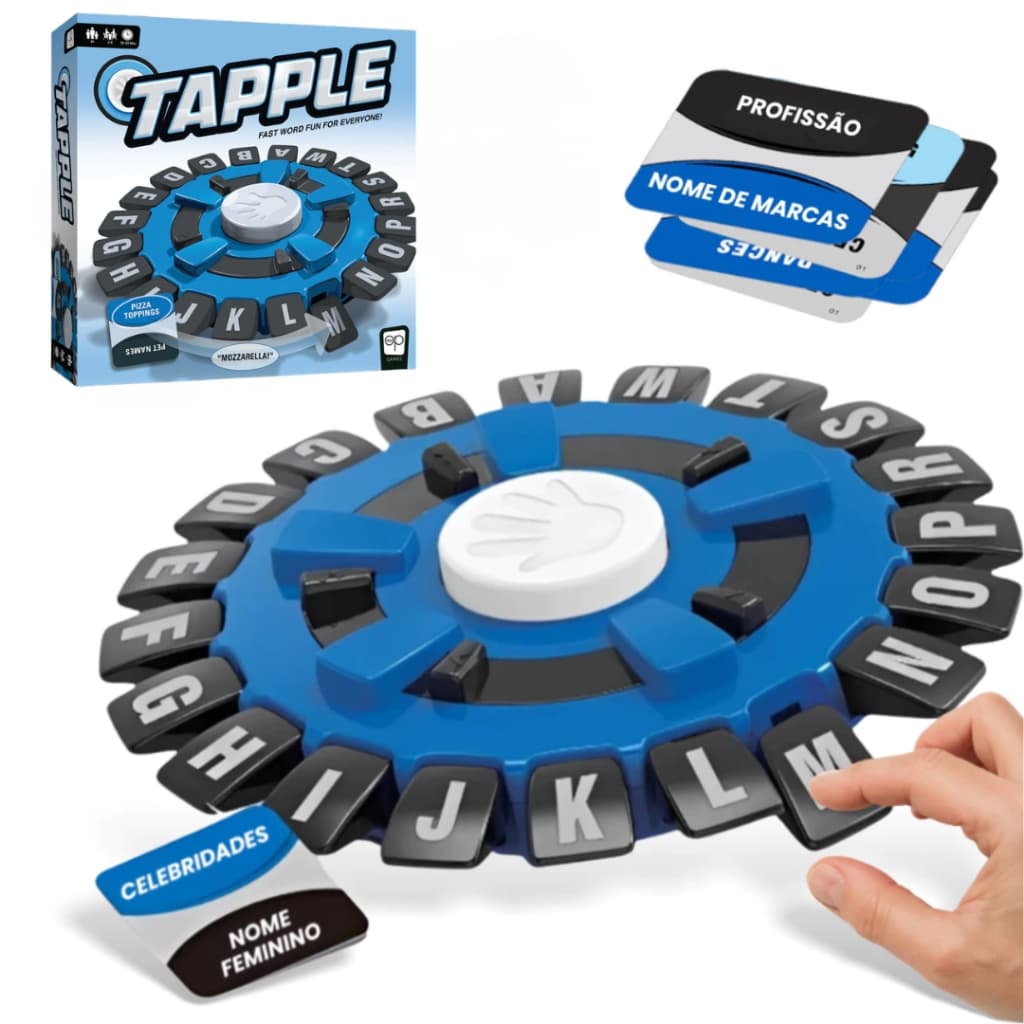 Jogo das Palavras e Letras Desafio Tapple Divertido em Amigos e Família Game Stop Adulto e Infantil