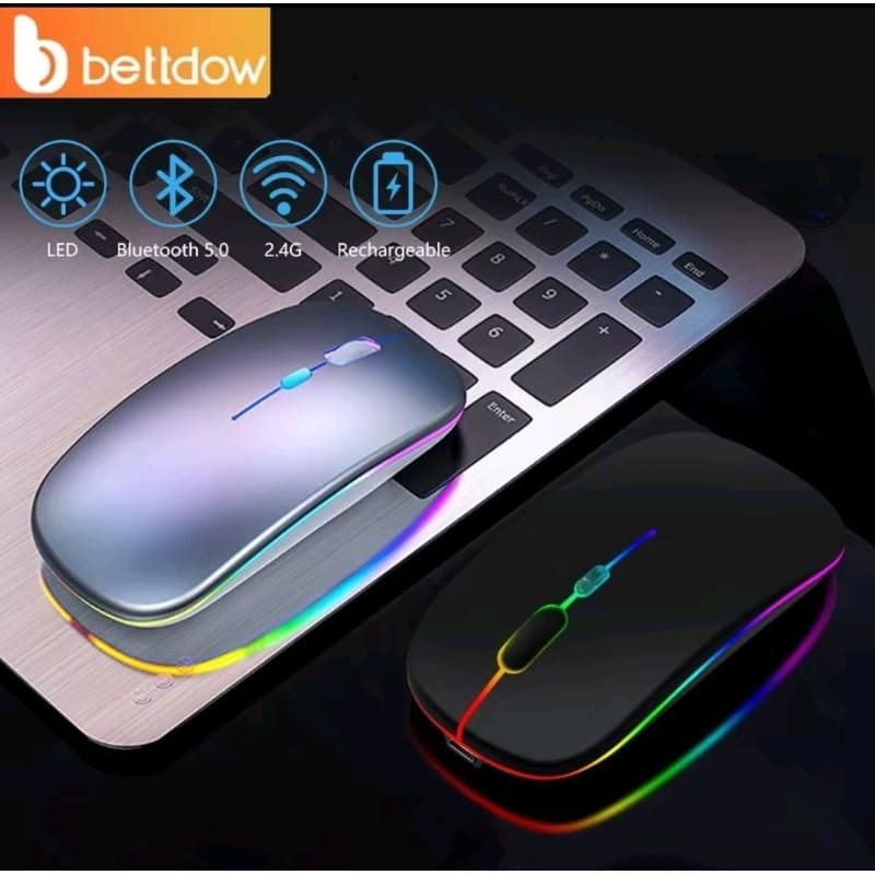 Mouse Bettdow Sem fio 2400DPI 2,4GHz Bluetooth Mouse