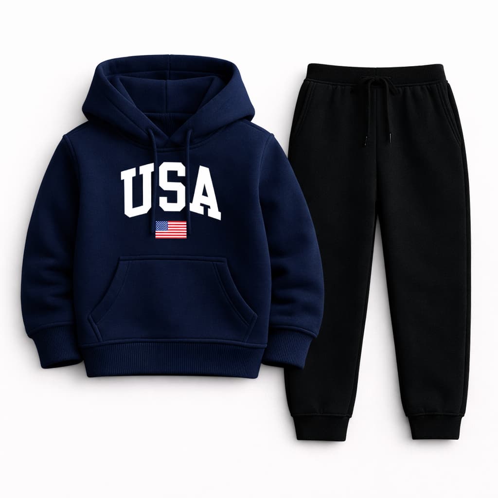 Conjunto Infantil Moletom Premium Gringo Flanelado Várias Cores Juvenil USA Kit Conjunto