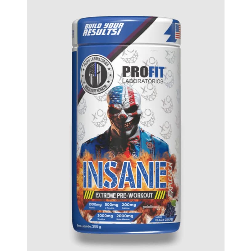 Pré Treino Insane Explosion Extreme Pré Workout 200g - Profit Sabor