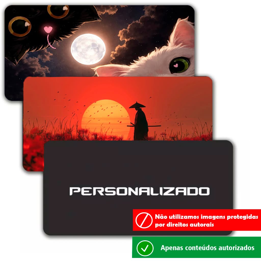 PlayMatch P/ Computadores Gamer Personalizado Speed Tapete de Mesa Extra Grande Vários Tamanhos