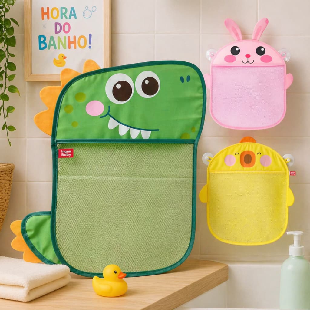 Cesto Organizador De Brinquedo Infantil Banheiro