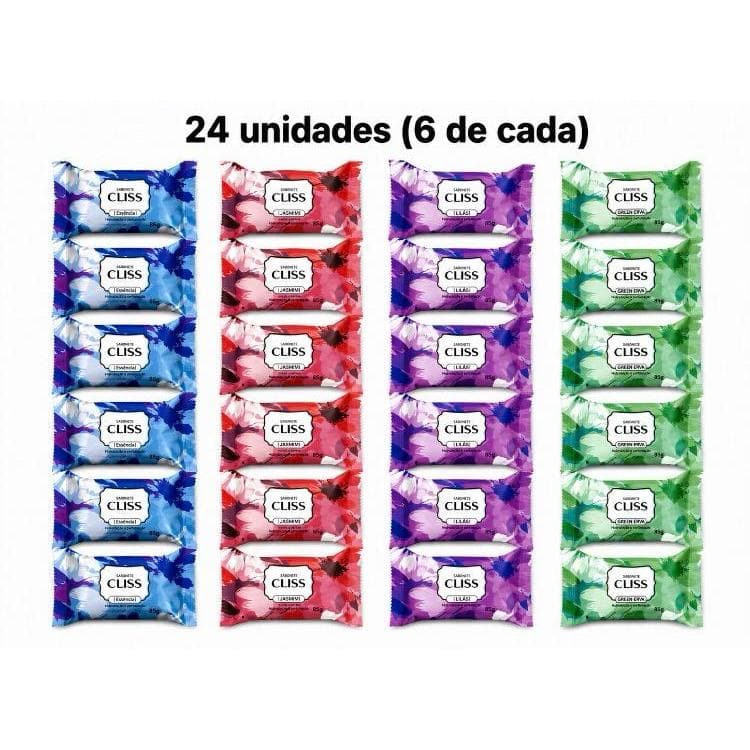 Packs 12un ou 24un de Sabonete em barra Cliss 85g