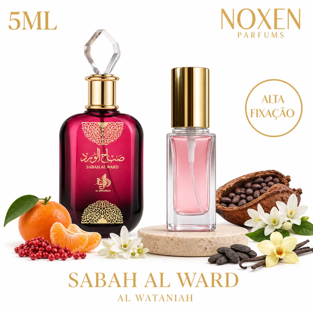 Perfume Feminino 5ml Premium Sabah Al Ward Al Wataniah Importado Vidro Spray
