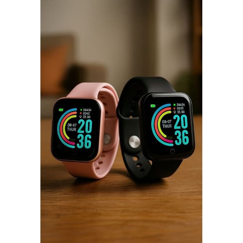 SmartWatch D20 Ultra Relógio digital Conecta no celular Recebe Notificações Relógio Intlg. via Bluetooth Confortável