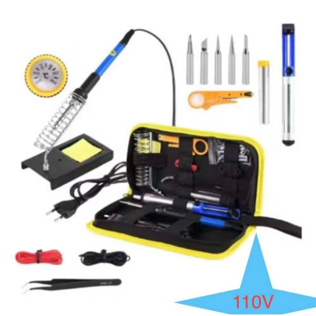 Kit Completo Ferro de Solda 60W 110V ou 220V Sem  Multímetro
