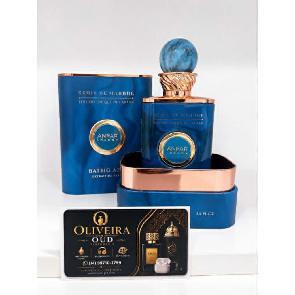 Perfume Bateig Azul Masculino Importado Eau de Parfum Fresco e Elegante