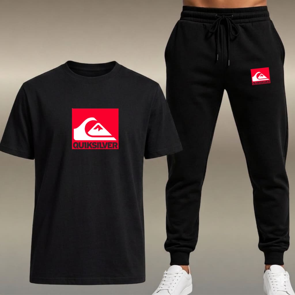 Kit Conjunto Calça Jogger Moletom Flanelada + 1 Camisetas Marca Surf  Masculino Academia Envio !!!!!