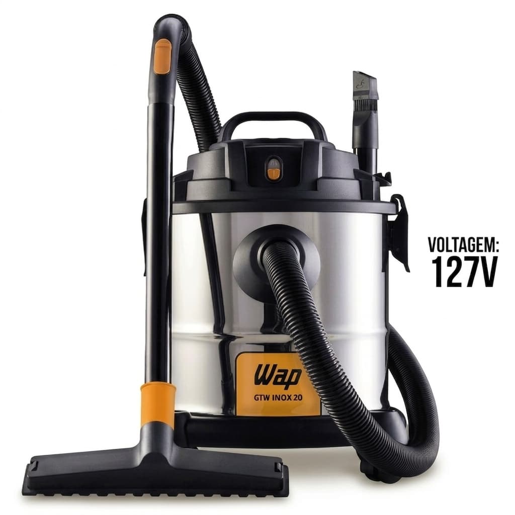 Aspirador de Pó e Água Wap GTW 20 Inox 1600W 20L 127V