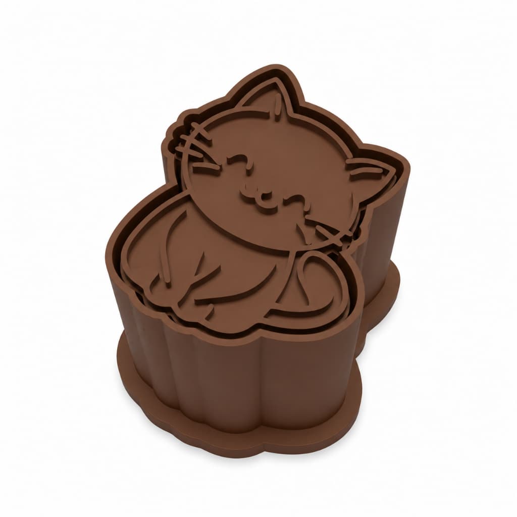 Ejetor Modelador Para Doces GATINHO GATO Brigadeiros Docinhos Massa Biscuit Biscoito Resistente Massinha Modelar Pasta A