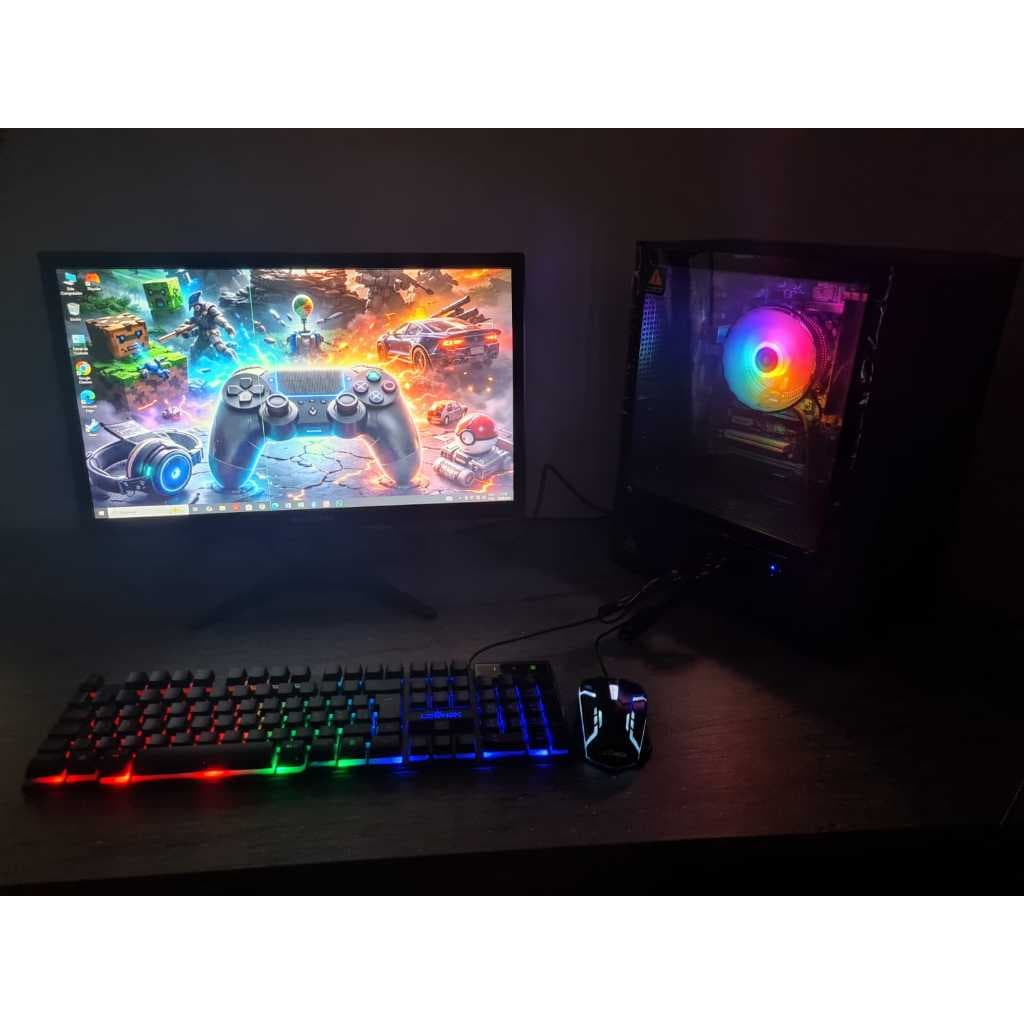Computador com JOGOS - GABINETE GAMER 4 A 8 GB RAM 500/1TB HDD  com jogos testado e pronto para o uso.