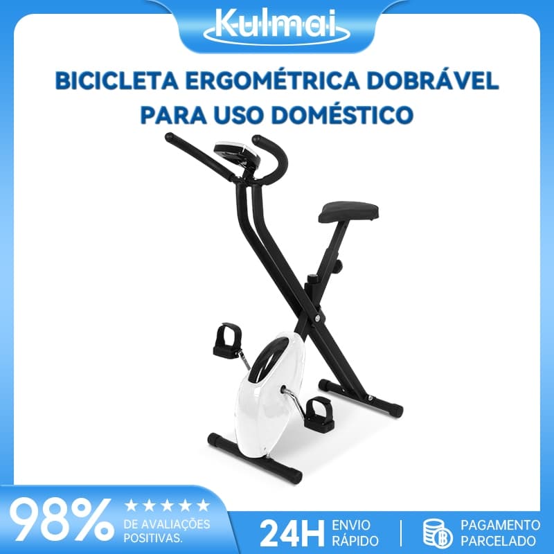 Bicicleta Ergométrica Interna Dobrável Vertical Com Resistência Magnética X-Bike