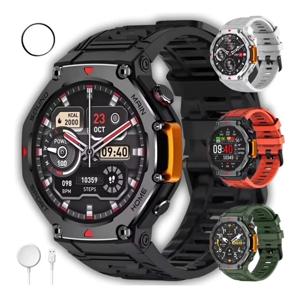 Relogio Smartwatch Microwear M-Rex4 RESPONDE WHATSAPP  Prova D'Água 5 ATM ChatGPT GPS