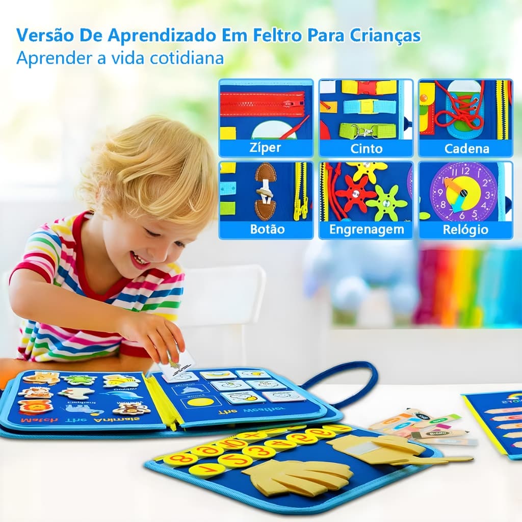 Brinquedos Sensoriais Montessori Brinquedo Educativo De Feltro Indicado Para Crianças De 3 A 6 Anos