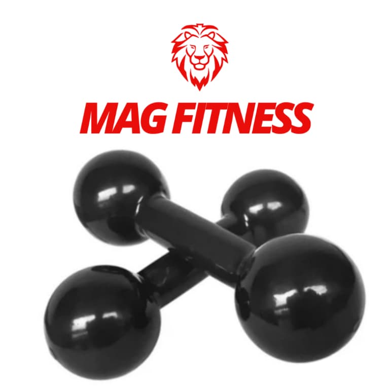 Par de Halter Bola Emborrachado 3Kg – Profissional Academia e Musculação