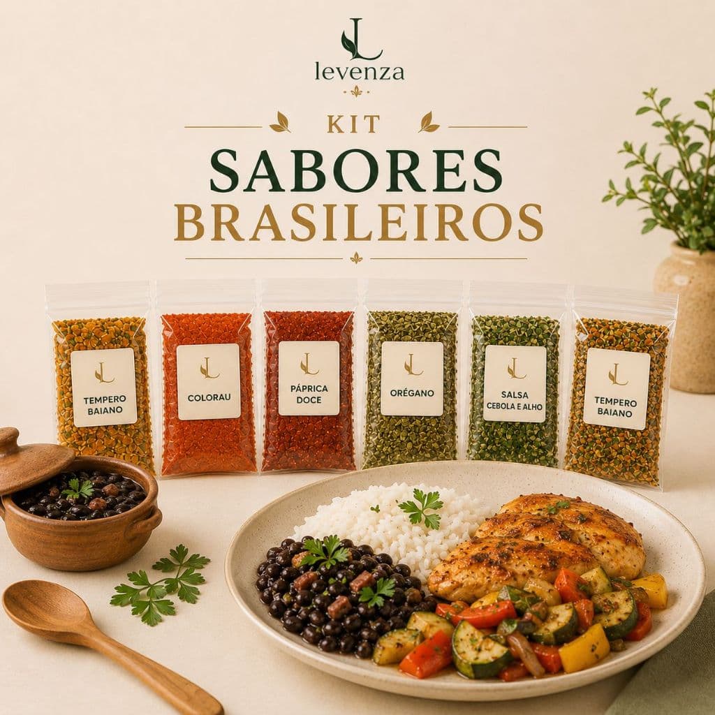 Kit Sabores Brasileiros 5x100g Temperos e Condimentos para Receitas Tradicionais