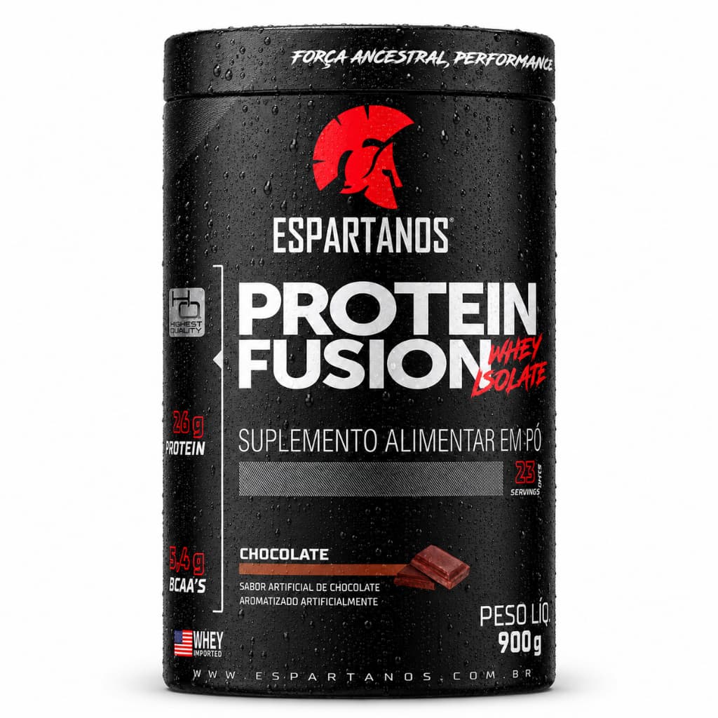 Whey Protein Isolado Concentrado - Pote de 900g - Sabor Chocolate - Proteína em Pó - Envio Imediato