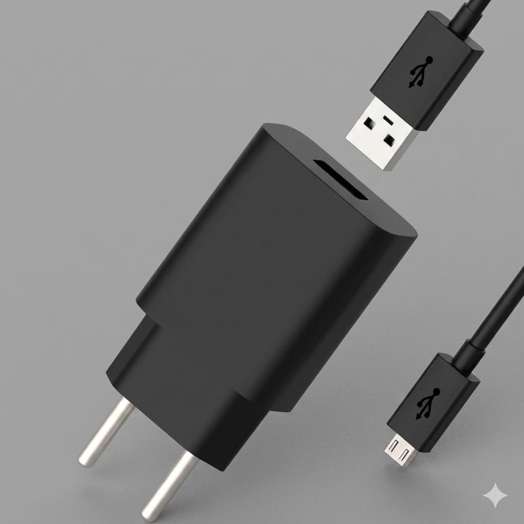 {ORIGINAL} Kit Carregador Cabo e Fonte Turbo V8 50W Micro-USB Cabo Reforçado Para Celular Tablet Android