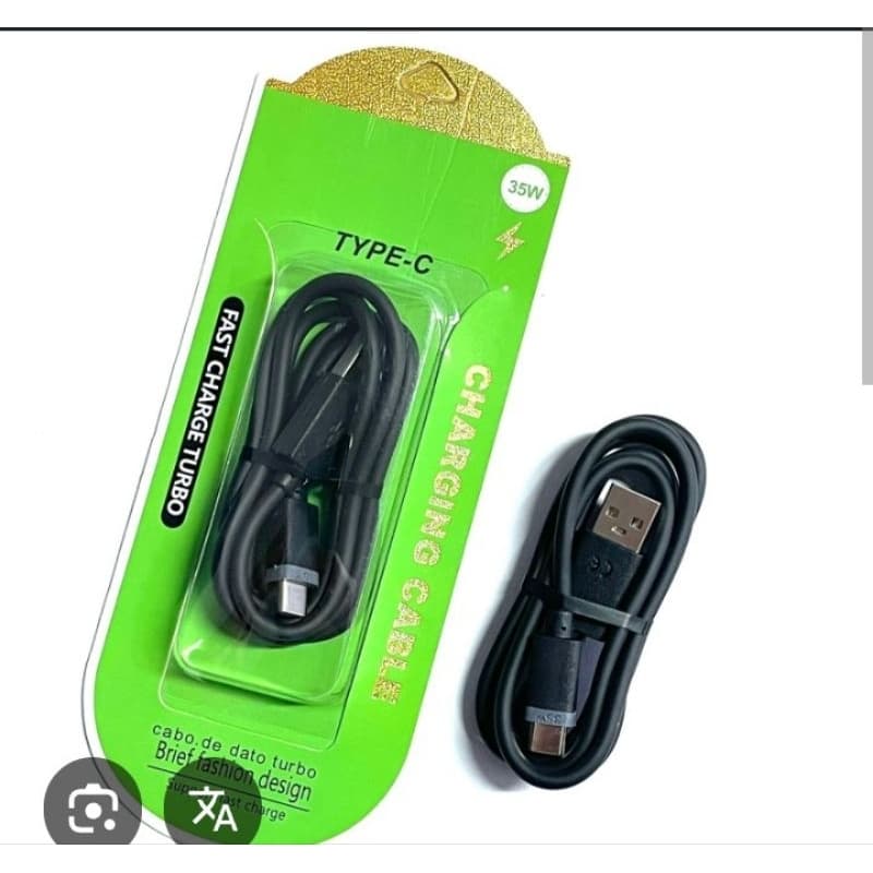 Cabo Turbo Carregador Tipo-C com Carregamento Rápido para Celular