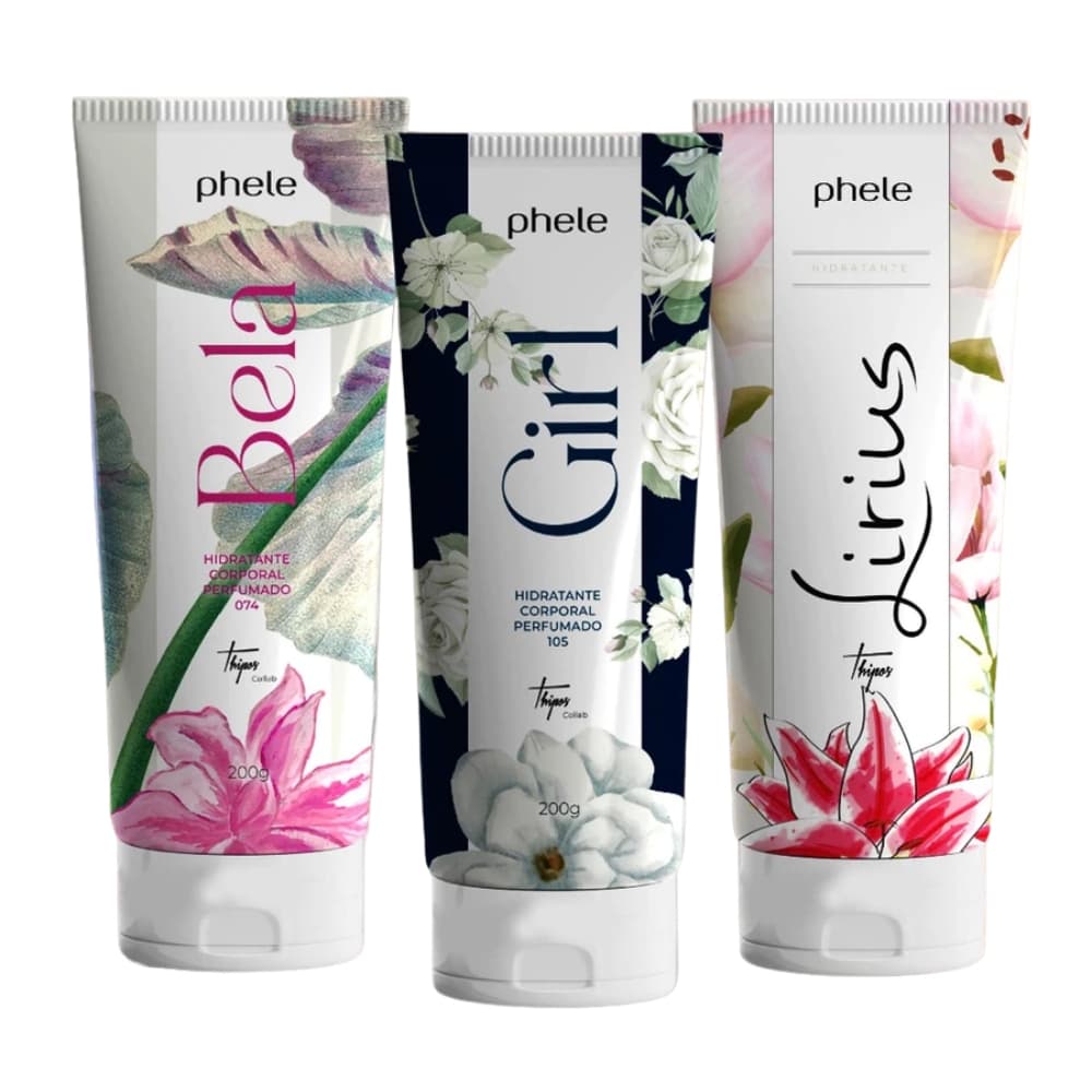 Hidratantes Thipos - Candy - Phele - Creme Hidratante - Alta Nutrição Maciez - 200g e 60g