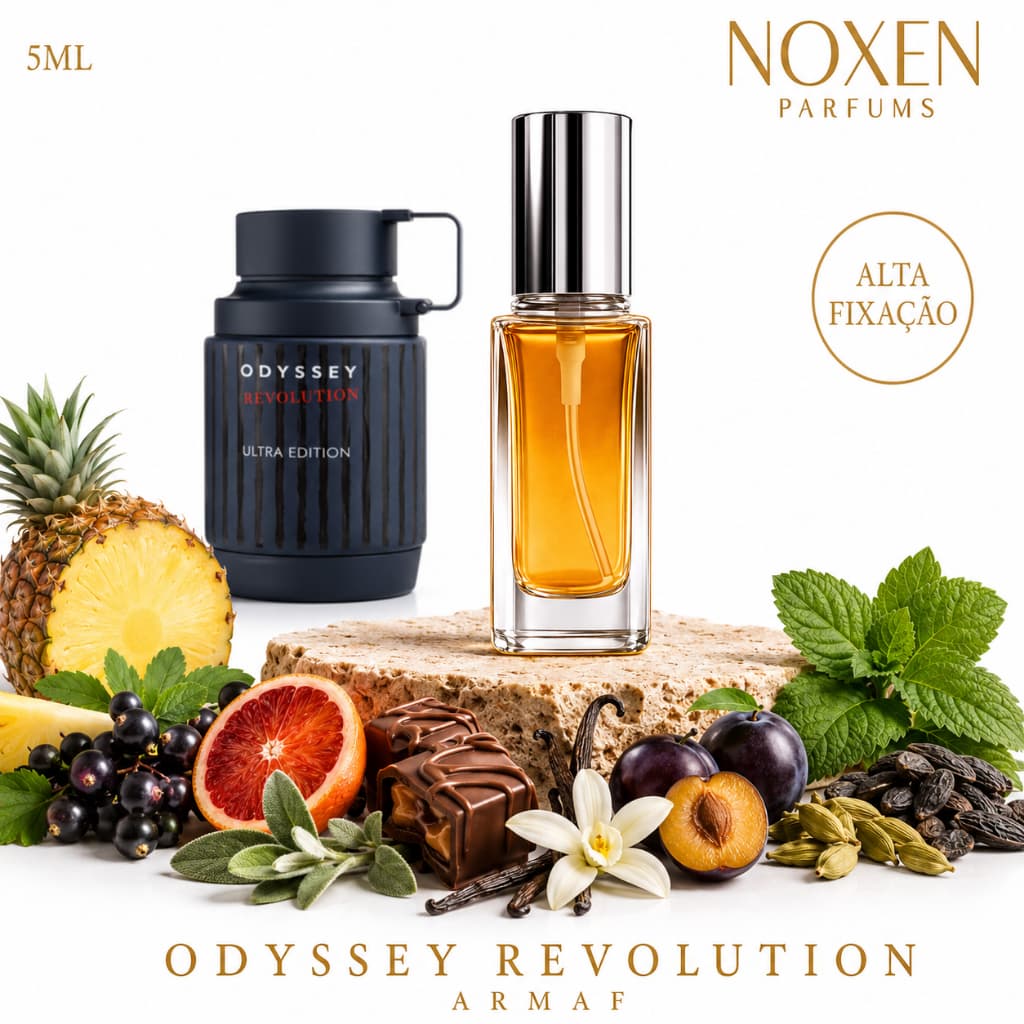 Perfume Masculino 5ml Premium Vidro Spray Odyssey Revolution Intenso Importado