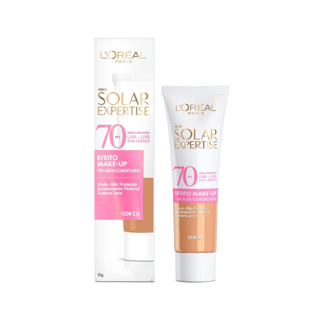 Protetor Solar Facial L'Oréal Paris Solar Expertise Efeito Make-Up FPS 70 - 30g