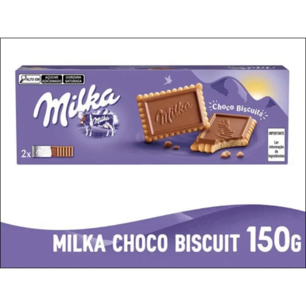 Biscoito Milka Choco Biscuit 150g Chocolate Importado PRONTA ENTREGA